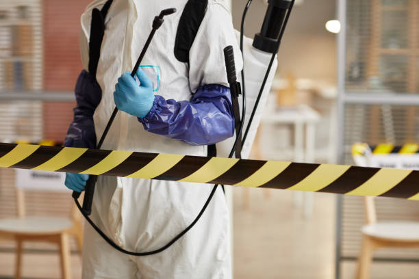 Professional Infectious Disease Decontamination technician working in Bound Brook, NJ